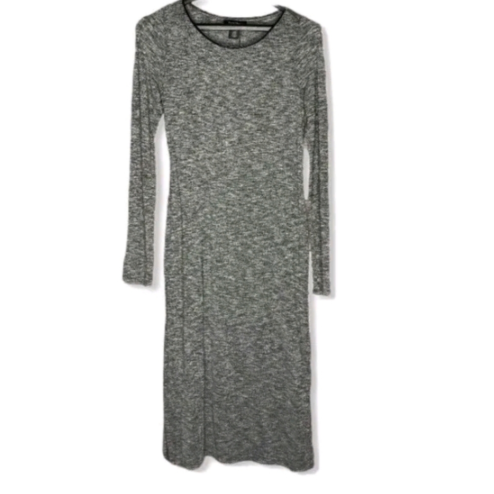 White House Black Market Gray XS Dress Side Slits
